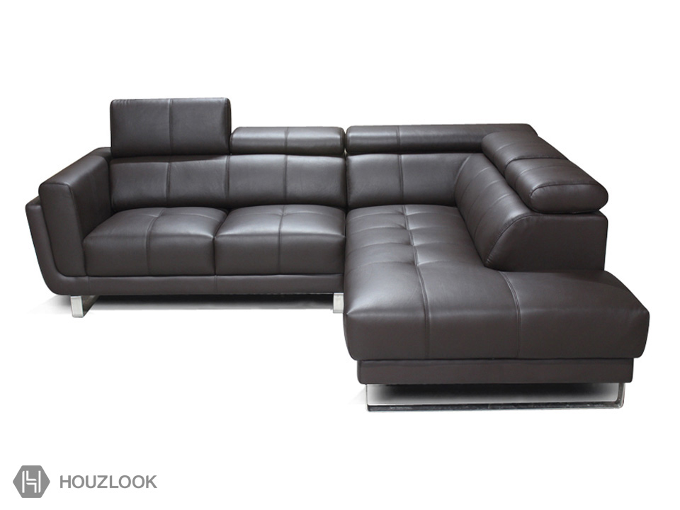 L shape deals leatherette sofa